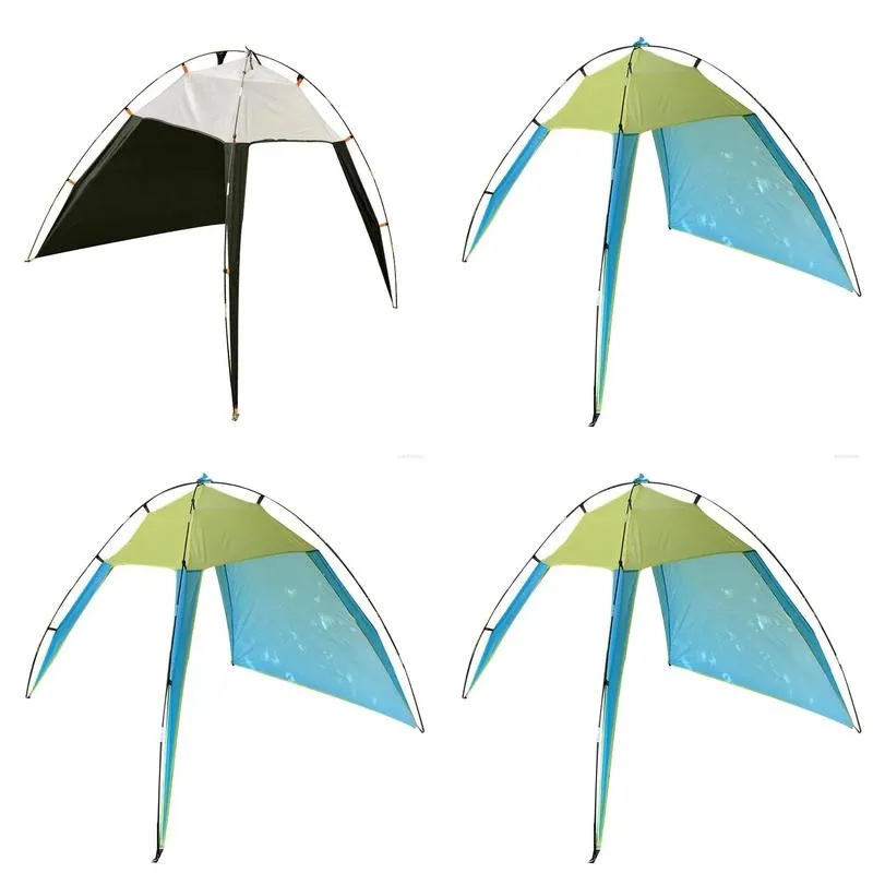 Tents And Shelters Sunshade Tent Outdoor Canopy Camping Awning Sun Shelter 170T Polyester Waterproof With Storage Bag Ground Nail