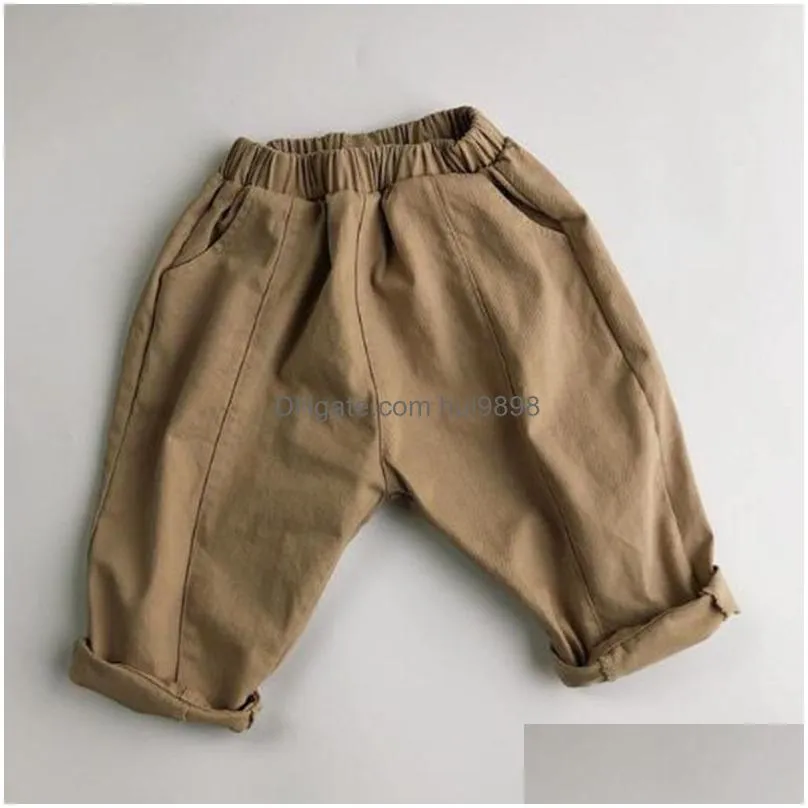 korean spring autumn kids boys girls loose pants children s clothing casual pant baby children turnip 220808