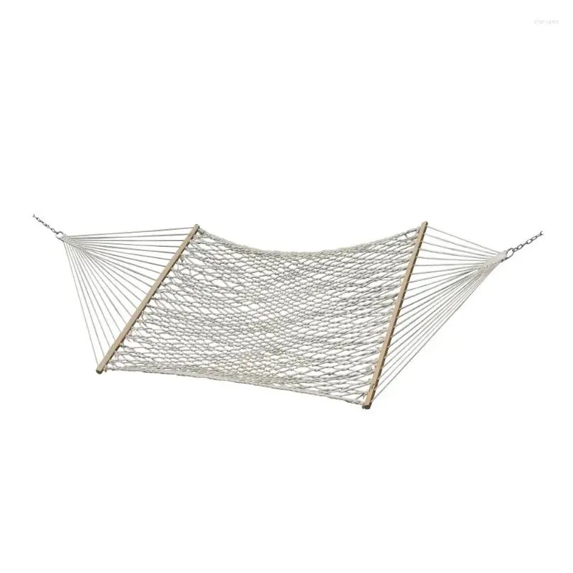 Camp Furniture Cotton Rope Hammock Double (Natural)