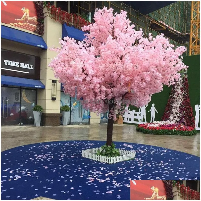 decorative flowers wreaths artificial cherry tree landing simulation flower ornaments3048610