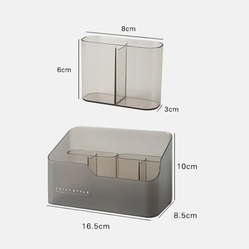 Multifunctional Skin Care Products Remote Control Cosmetics Jewelry Storage Box Make Up Cosmetics Organizer Storage Box7786181