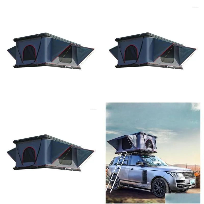 Tents And Shelters Straight Bracing Four Season Outdoor Smart Aluminium Hard Shell Small SUV Rooftop Folding Up Car Roof Tent Camping