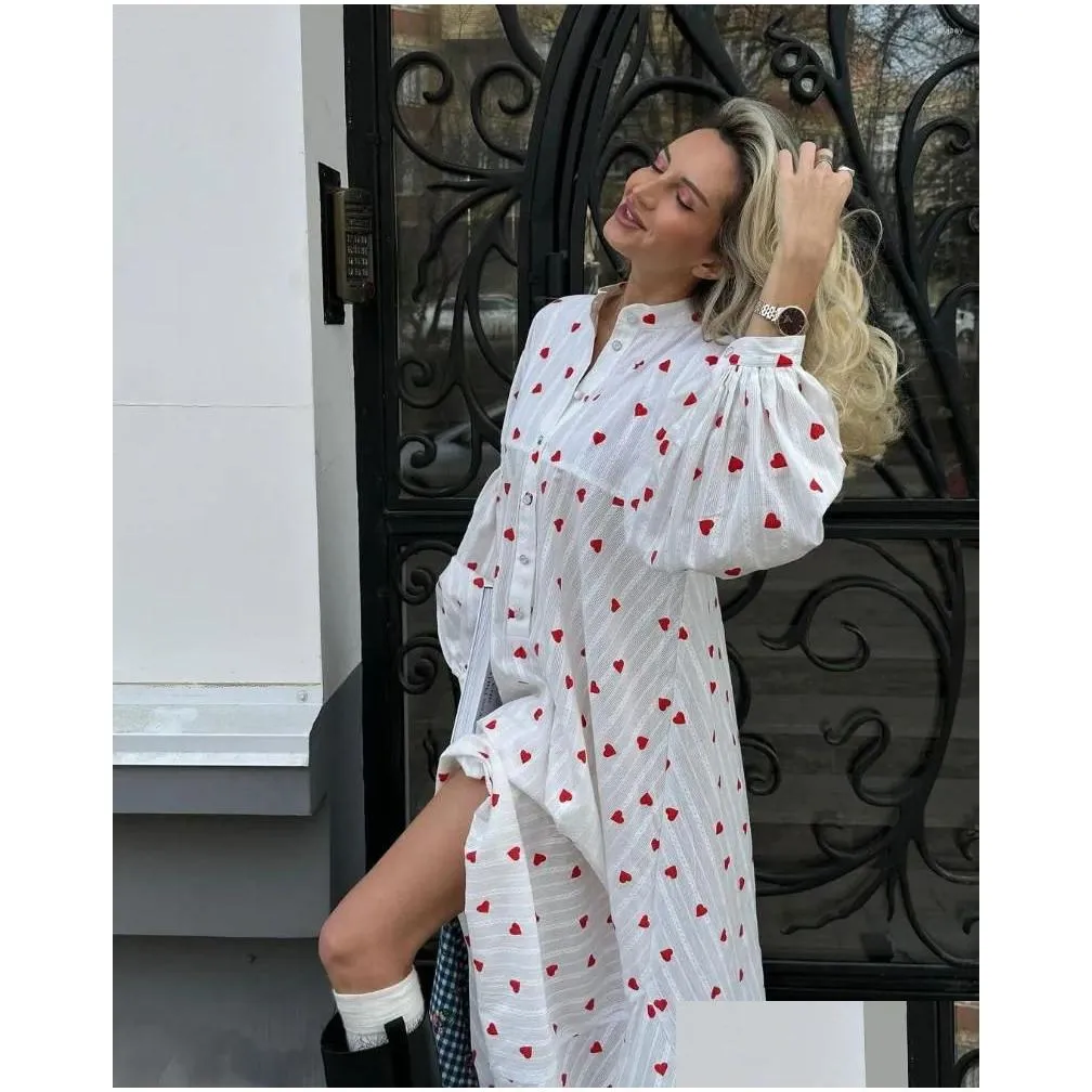 Casual Dresses 2023 INS High-end Young Sweet Office Lady Chiffon Faicycore Round Neck Full Sleeve Fashion Women Long Loose Dress