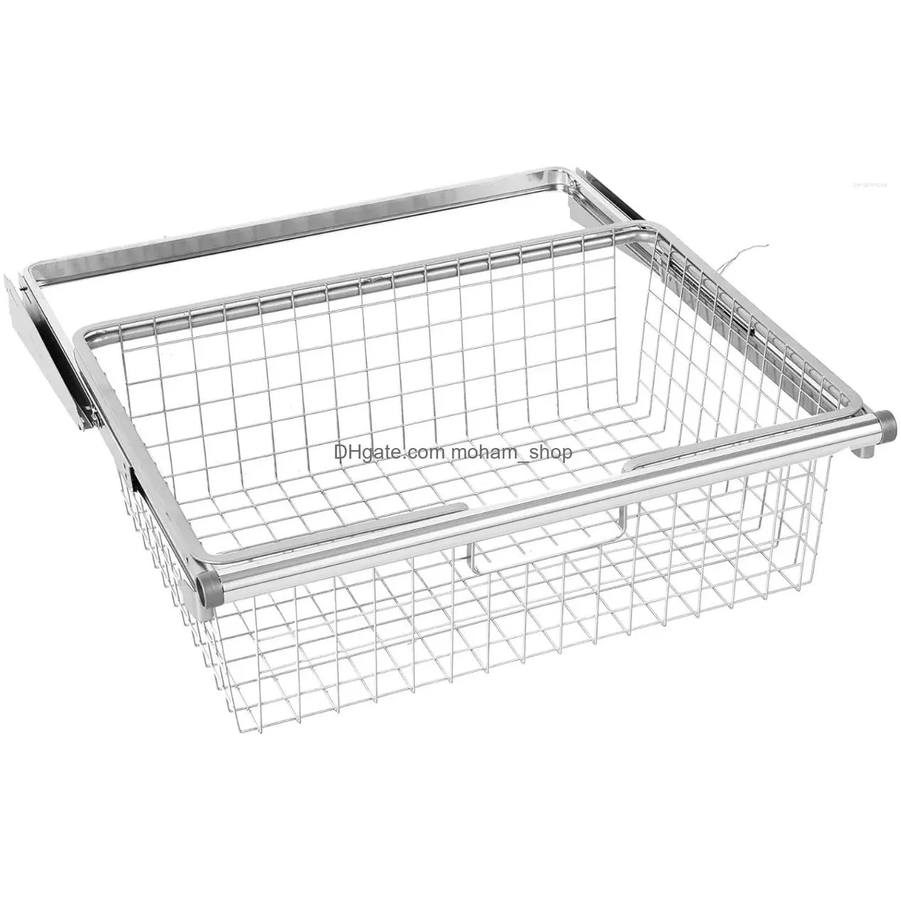 kitchen storage rubbermaid configurations sliding basket for closet drawer organization sturdy slide out titanium