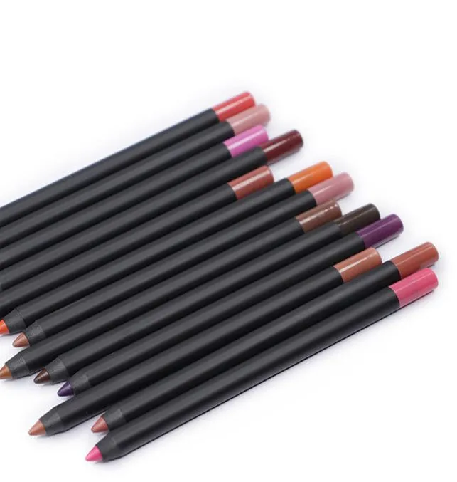 VMAE 2021 Hot Selling Customize Logo Cosmetic Tool Multifunction Lip Liner 13 Colors Long Lasting 3 in 1 Lip Pencil For Young Girls