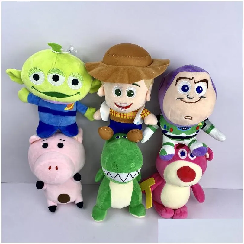 Factory wholesale price 6 styles 20cm Woody plush toys  Animation surrounding dolls for children`s gifts