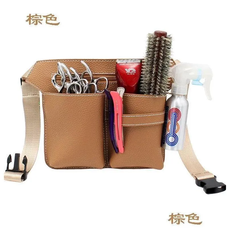 Professional Multifunction Hair Scissors Leather Case Waist Belt Barber Packet Salon Holster Pouch Hairdressing Scissors Kit