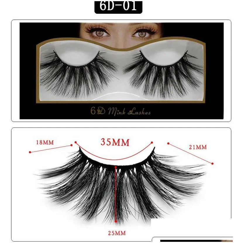 6D Mink 25mm lashes 100 Volume Crisscross Long Hair 3D 25 mm False Eyelashes Eye lashes Fake EyeLashes Makeup Eyelash Extension