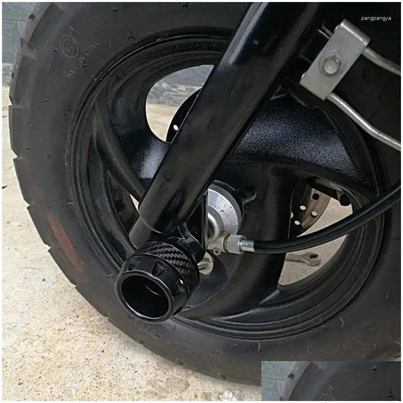 All Terrain Wheels Universal Motorcycle Frame Slider Aluminum Alloy Front Fork Cup Falling Crush Protector Carbon Fiber For Motorbike
