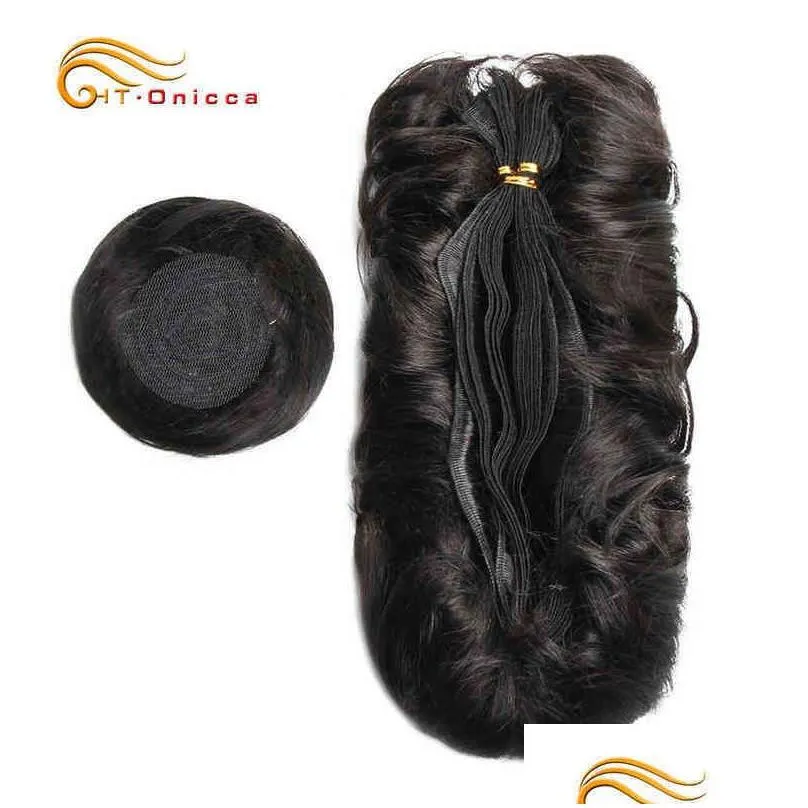 Hair Extensions Pieces Mechones De Cabello Humano Rizado Para Mujer Extensiones Pelo Brasileo Ondulado Corto Mechones 2102221094780