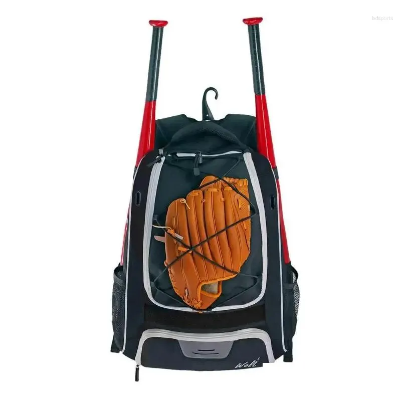 Outdoor Bags Baseball Backpack Hiking Camping Travel Waterproof Tear-Resistant Large Main Compartment For Gym
