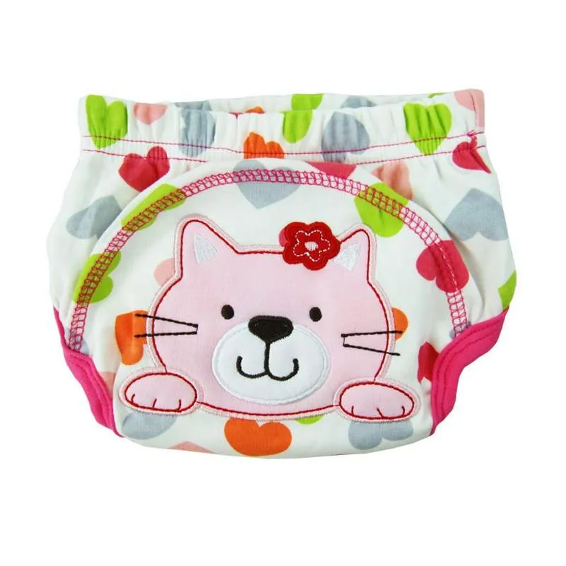 Baby Diapers Reusable Training Pants Toddler Kid Washable 3 Layer Waterproof Cotton Cloth Nappy Underwear bebe Shorts2029740