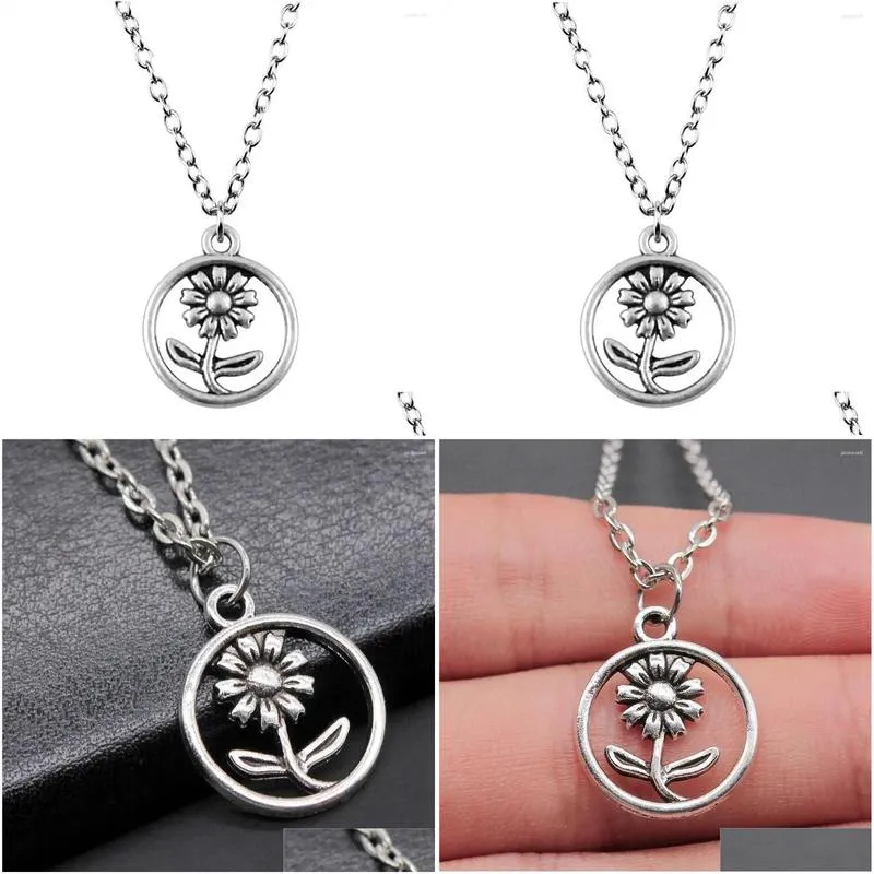 Pendant Necklaces 1pcs Flower Jewelry On The Neck Phone Jewellery For You Chain Length 43 5cm