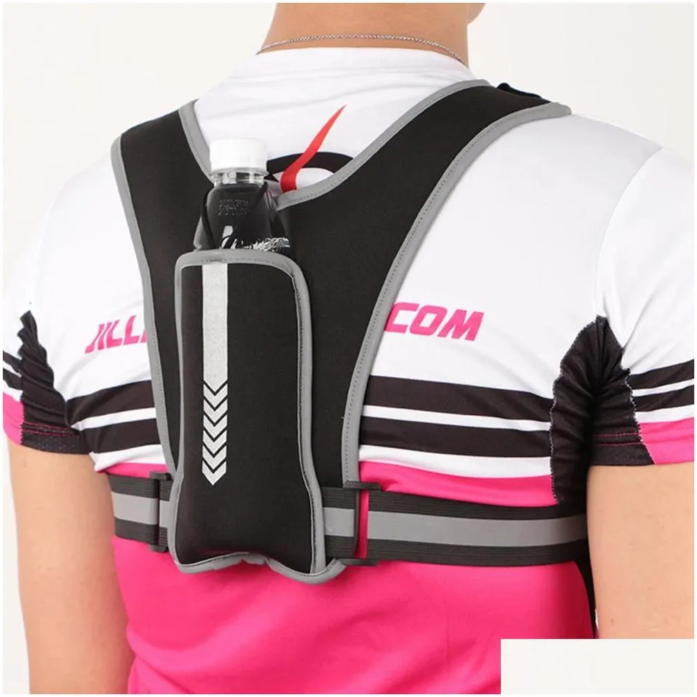 Bags Running Backpack Reflective Sport Vest Phone Bag Multifunctional Sports Phone Chest Pack Lightweight for Outdoor Cycling Hiking