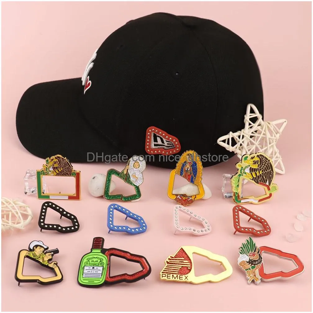 Pins, Brooches Pins Hat For Metal Decoration Accessories Vintage Style Suitable On Hats Drop Delivery Jewelry Dh6Hr