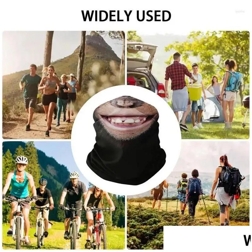 Cycling Caps Head And Face Coverings For Men Woman Funny 3D Animals Covering Scarf Accessory Animal Cover Headgear