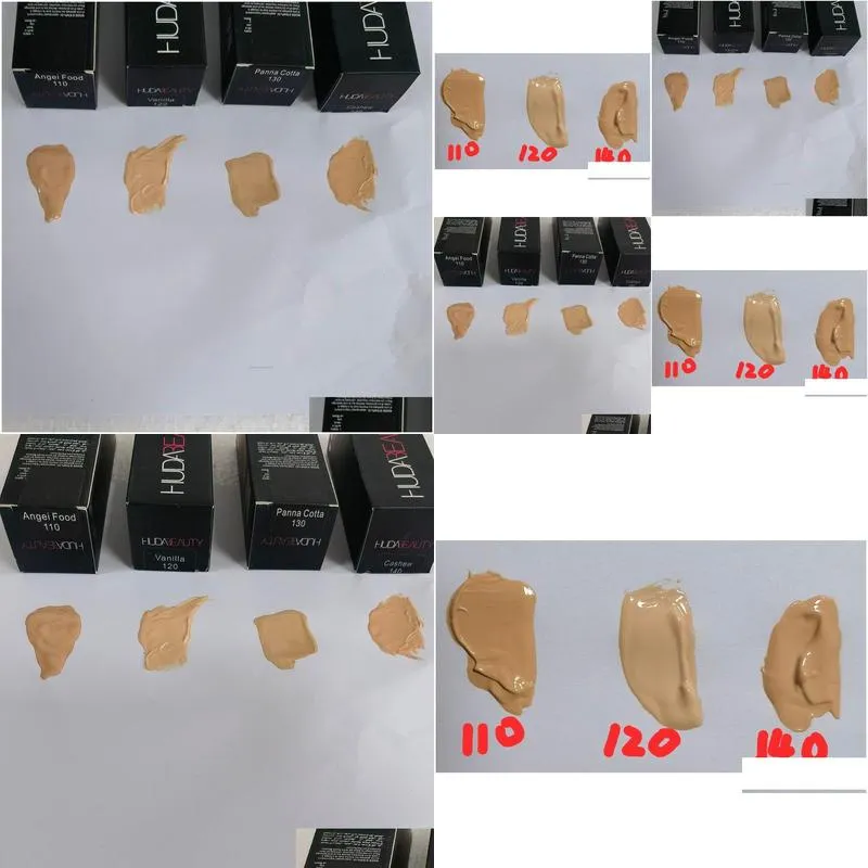 Brand maquiagem 4 colors makeup foundation highlighter concealer Medium-coverage liquid foundation