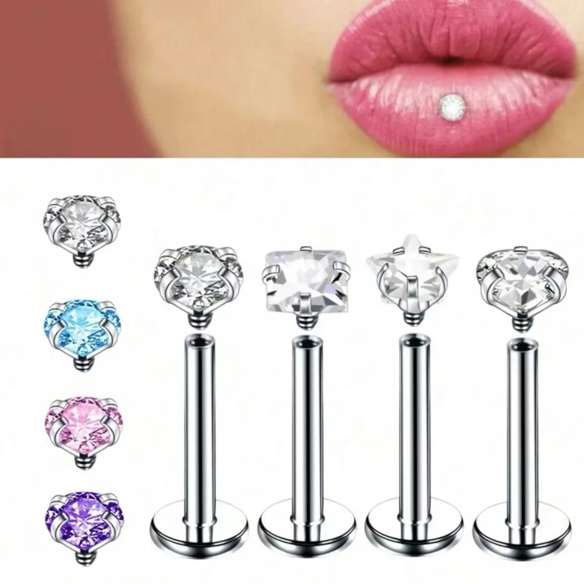 Nose Rings & Studs Fashion Stainless Steel Horseshoe Fake Ring C Clip Lip Piercing Stud Hoop For Women Men Barbell Drop Delivery Je J Dhq4K