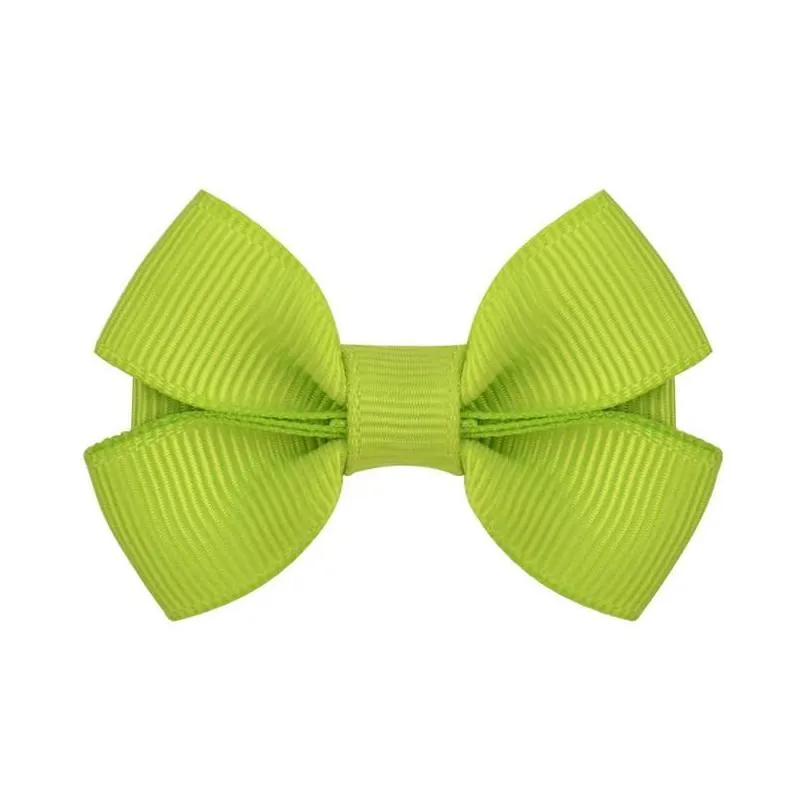 5CM Colorful Tiny Barrettes Baby Girls Boutique Polyester Hair Clip Bows Solid Ribbon Kids Hairpins Headwear Accessories5883994