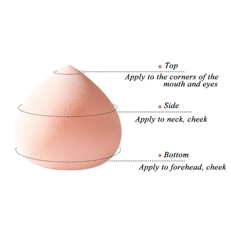 Sponges Applicators Cotton Peach Shape Cosmetic Puff Beauty Egg Makeup Blender Dry And Wet Sponge Foundation Powder Cushion Wom2371781