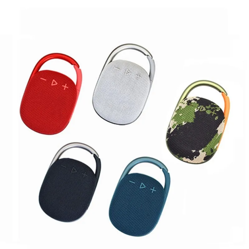 High Quality CLIP4 Music box 4 generation waterproof wireless Bluetooth speaker sports hanging buckle insert card convenient small mini speaker Dropshipping