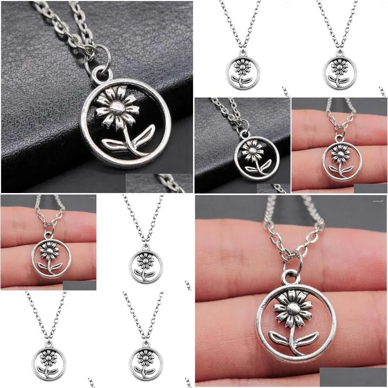 Pendant Necklaces 1pcs Flower Jewelry On The Neck Phone Jewellery For You Chain Length 43 5cm