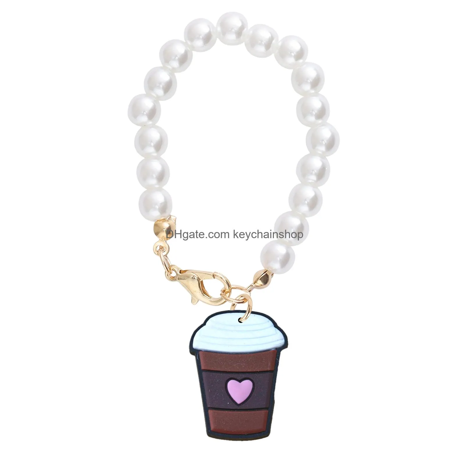 brand coffee charm accessories cup for 40oz cup simple modern tumbler with handle sile key chain