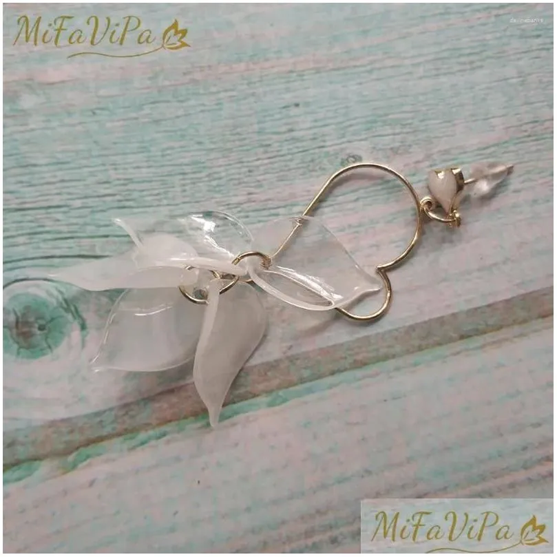 Dangle Earrings 10 PCS MiFaViPa Trendy Heart Shaped Earring Bohemia Handmade Long Crystal Tassel Sweet Korean Leaf Drop