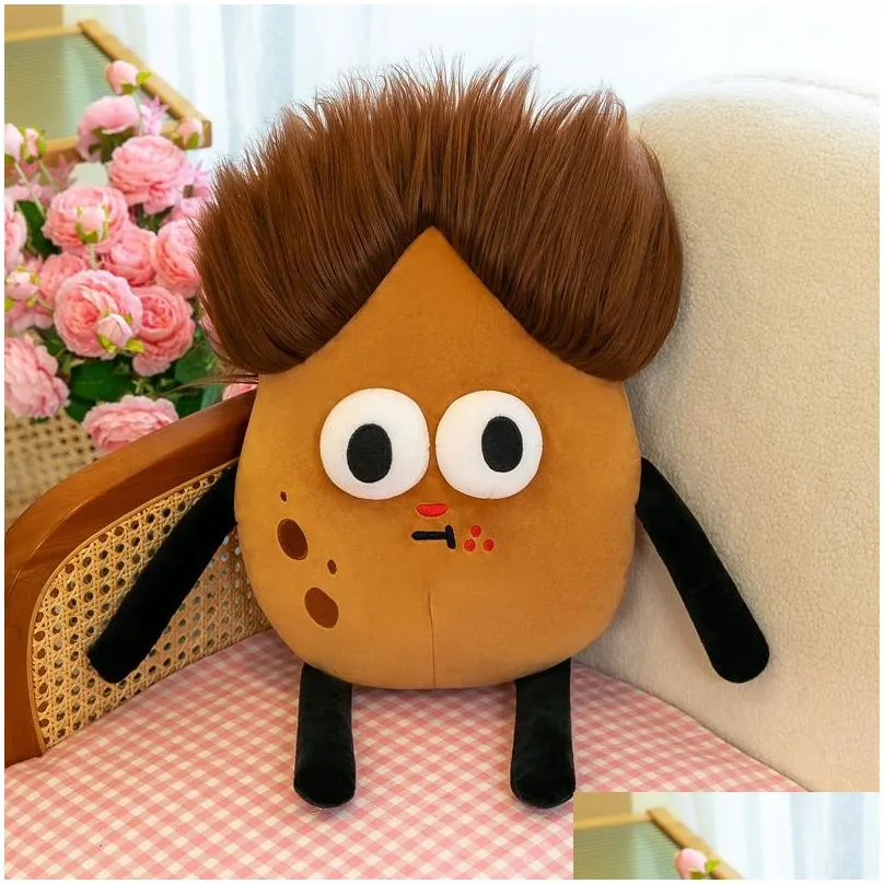 2024 New Plush Potato King Sausage with Ugly, Cute and Funny Mouth Doll, Little Red Book Comfortable Pillow