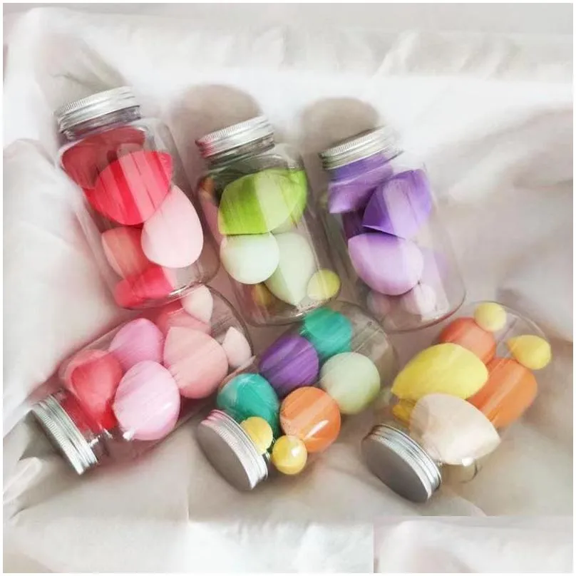 Super Soft Dry And Wet Dual Use Web Celebrity Color Makeup Egg Mini Sponge Powder Puff Sponges Applicators Cotton3100820