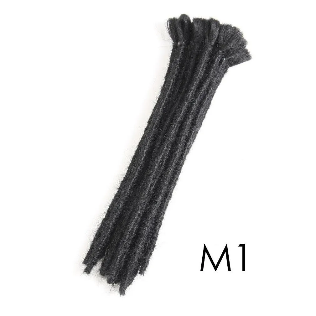 Handmade Dreadlocks Hair Extensions Black 12 inch Fashion Reggae Hair HipHop Style 10 StrandsPack Synthetic Braiding Hair For