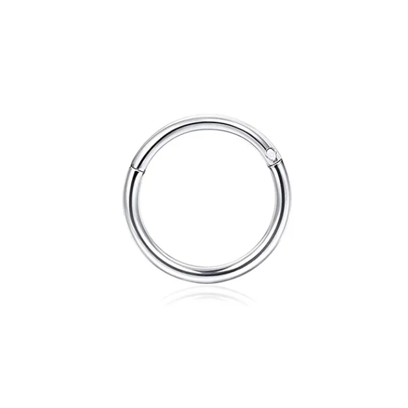 Nose Rings & Studs Fashion Stainless Steel Horseshoe Fake Ring C Clip Lip Piercing Stud Hoop For Women Men Barbell Drop Delivery Je J Otdp3