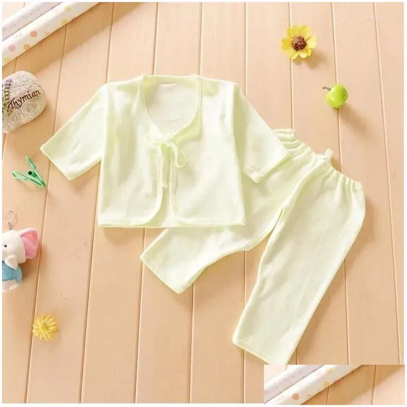 Clothing Sets Born Boys Girls Clothes Baby Set Thin Cotton Underwear 0-6 Months Infant Suit For Summer