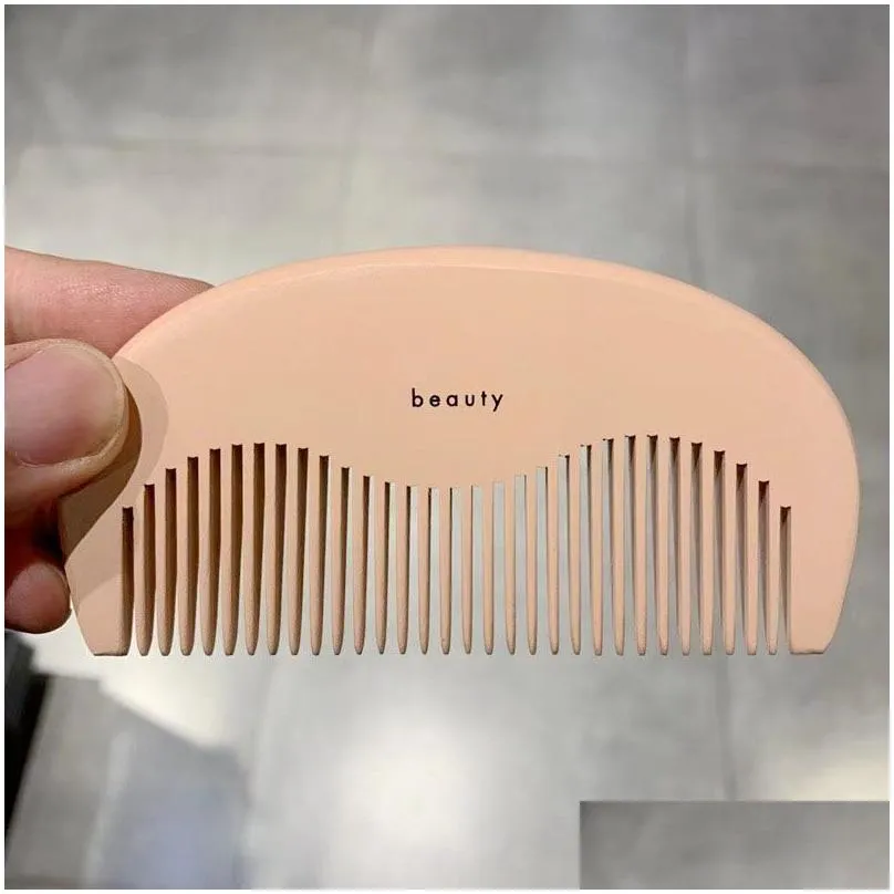 Fashion Brand Designer Wooden Comb Hair Brushes Pocket Love Lovely Pink Wood Combs Massage Brushes Care Styling Tool Tools