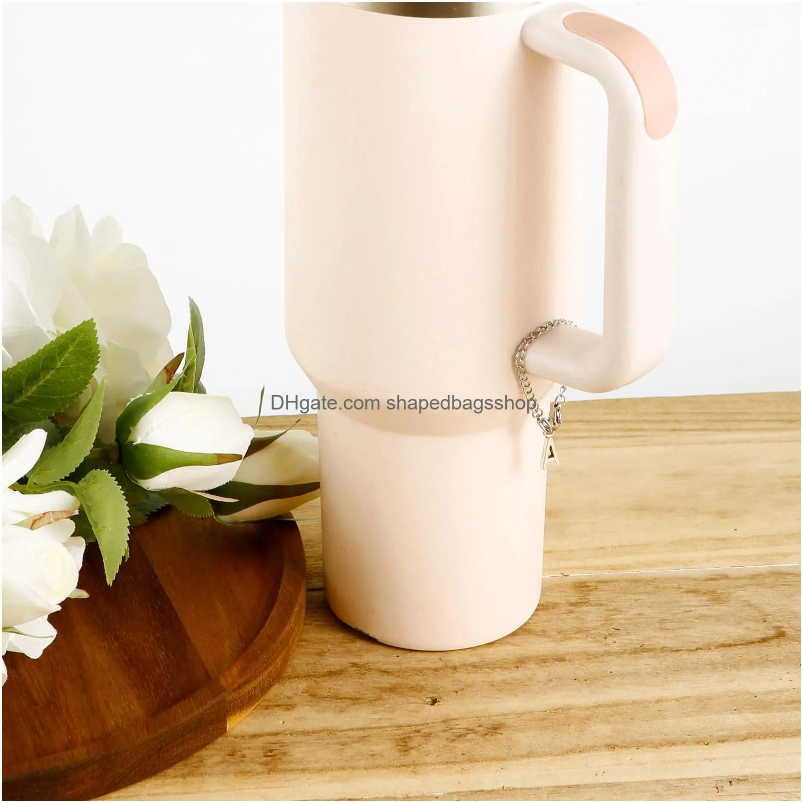 letter accessories for  cup stylish tumblers letter accessories name id letter handle for  silver