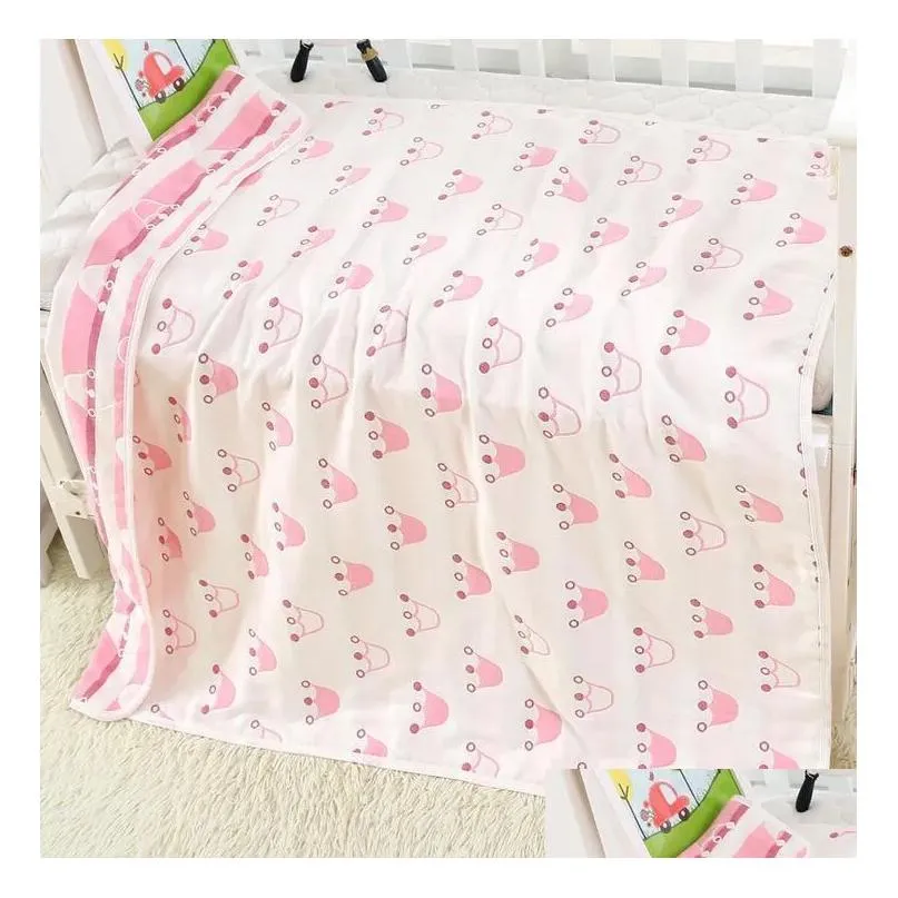 NEW 6 Layer Genuine Baby Blanket Baby Swaddle 100 Cotton 80 Envelope Wrap Newborn Super Soft Kids Bedding Diaper LTB8605 LJ20105855347