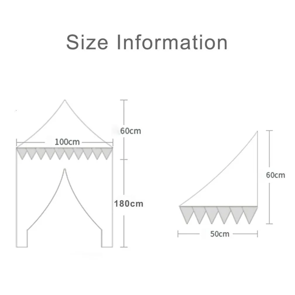 Baby Cot Canopy Bed Curtains Mosquito Net Baby Bedding Crib Netting Play Tent for Children Play House Girl Boys Room Decoration240327