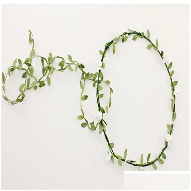 WholeTassel Shaped Flower Headband High Quality Bohemian Floral Crown Wedding Garland Forehead Hair Head Band Beach Wreath 9C3865336