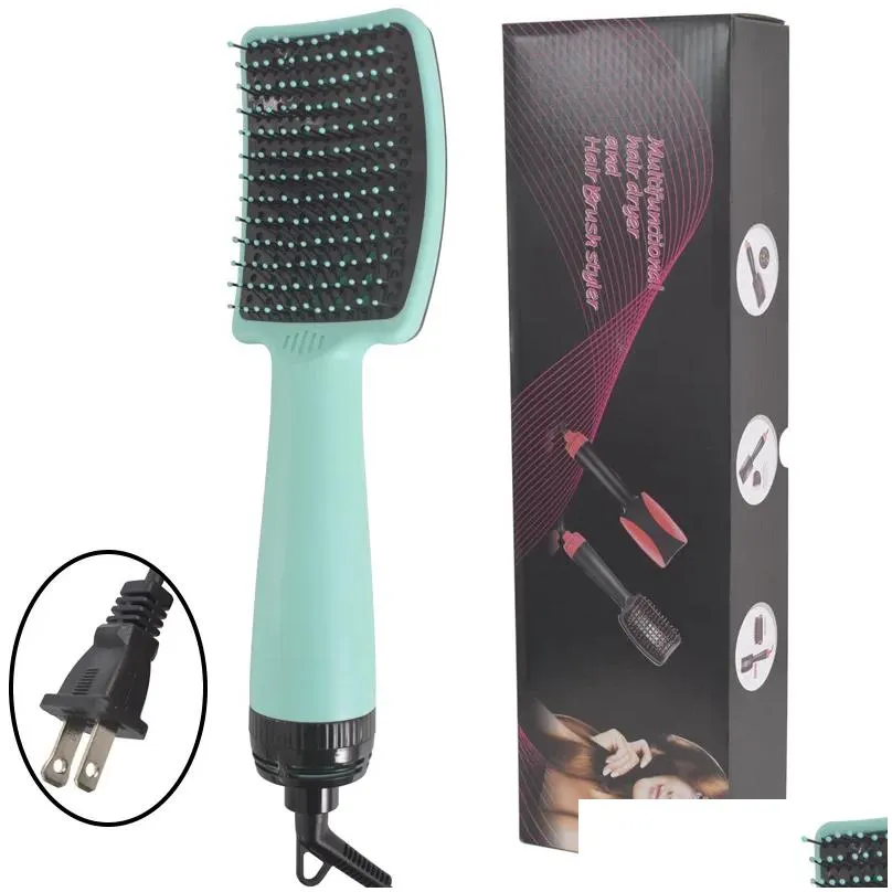 Electric Hair Dryer Brush Blow Dryer Hair Styling Comb 2 in 1 Blower Brush Hair Brushes2613276