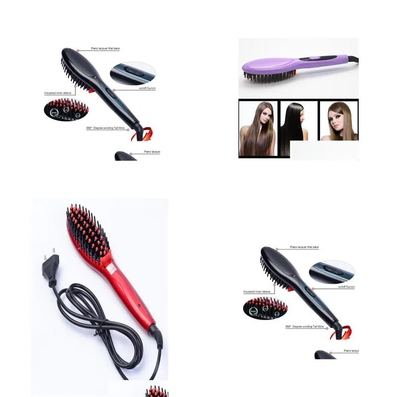 Hair Brush Fast Hair Straightener Comb Electric brush comb Irons Auto Straight Hair Comb brush 2449304