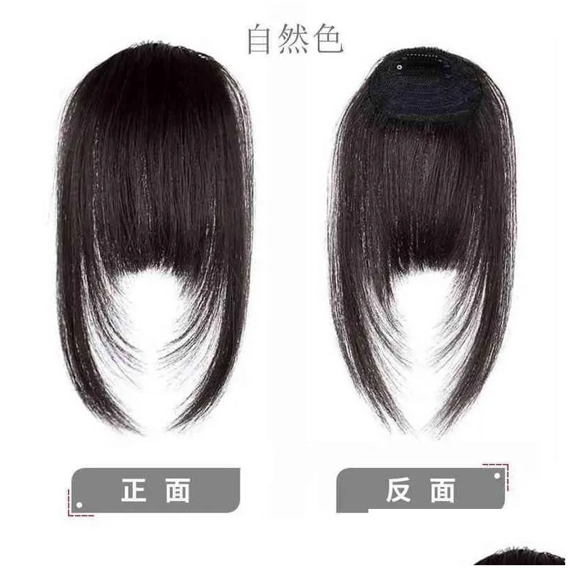 Nxy Hairpieces Human Hair Oblique Qi Bangs Lady Sideburns013175600