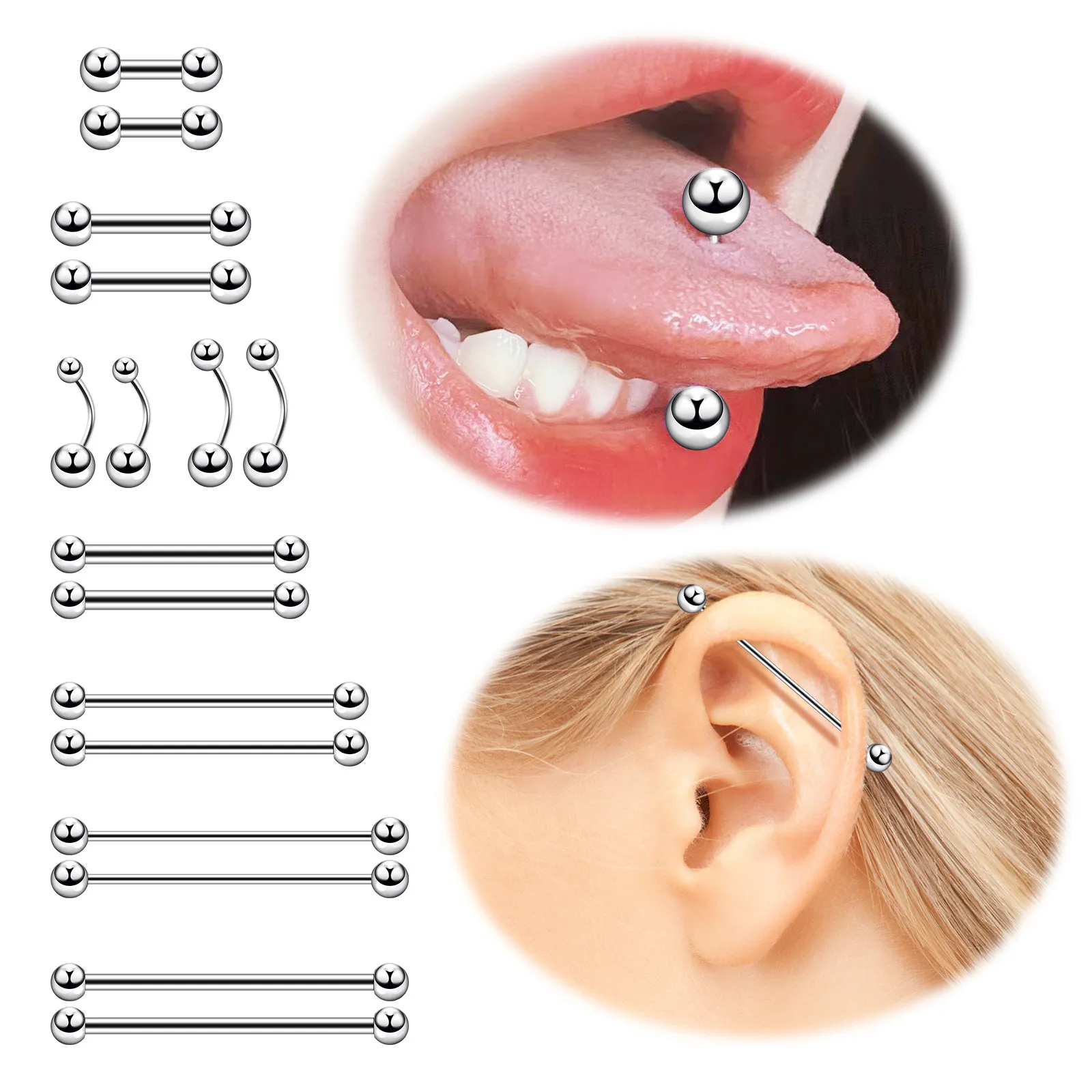 Nose Rings & Studs Fashion Stainless Steel Horseshoe Fake Ring C Clip Lip Piercing Stud Hoop For Women Men Barbell Drop Delivery Je J Otr8F