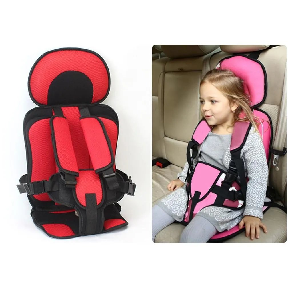 Children Chairs Cushion Baby Safe Car Seat Portable Updated Version Thickening Sponge Kids 5 Point Safety Harness Vehicle Seats7354420