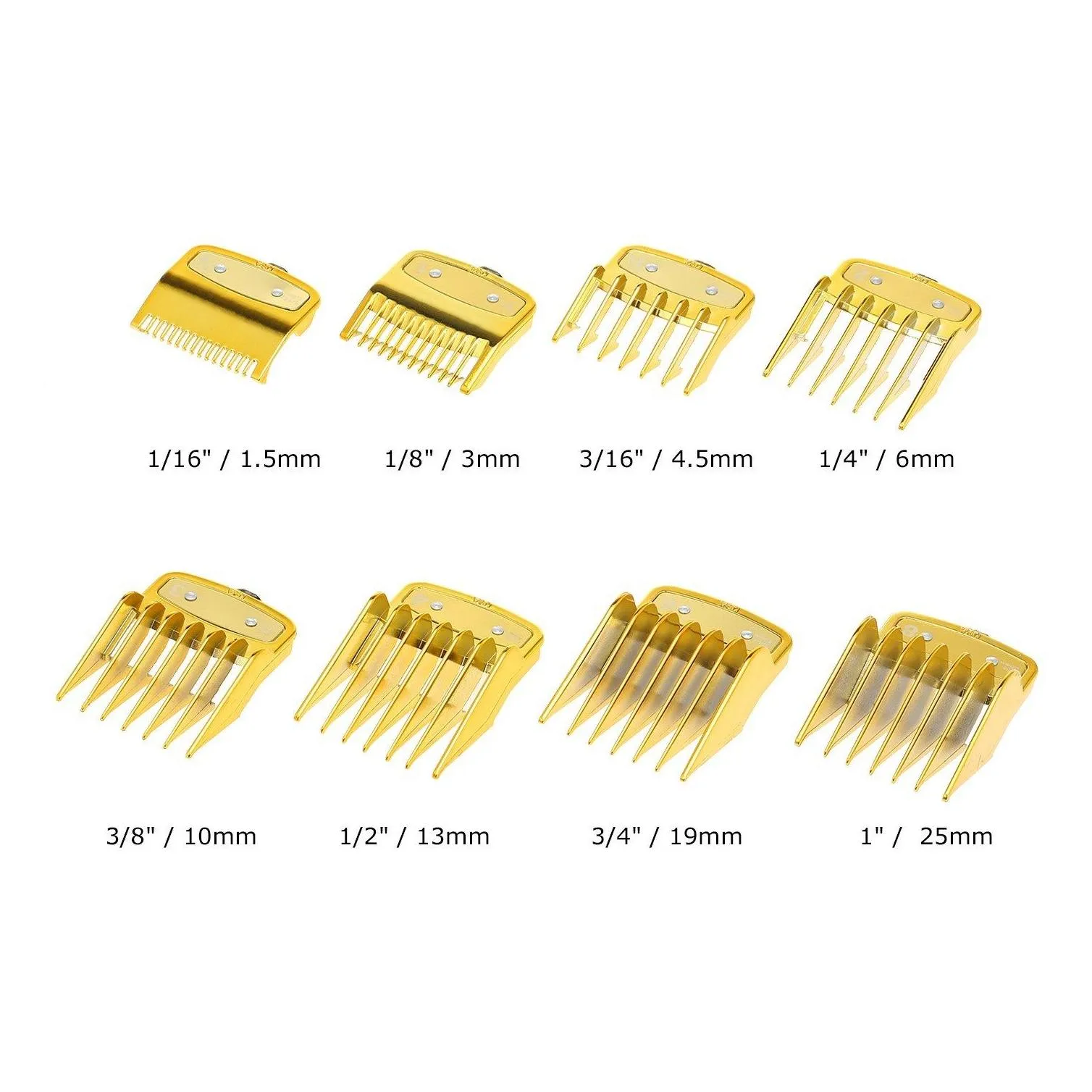 10 Sizes Attachment Guide Comb Set Portable Safety Compatible with WHAL Hair Clipper Cutting Combs Limit Combs3042187