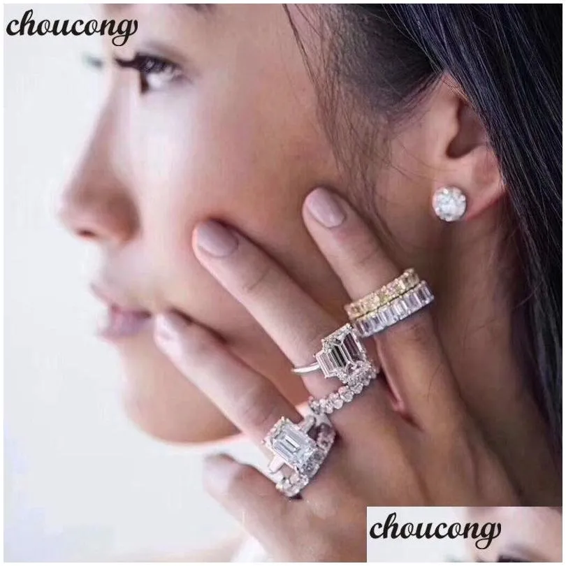 Luxury Elegant Promise Ring 925 Sterling Silver Diamond cz Engagement Wedding Band Rings For Women Men Fine Jewelry Gift