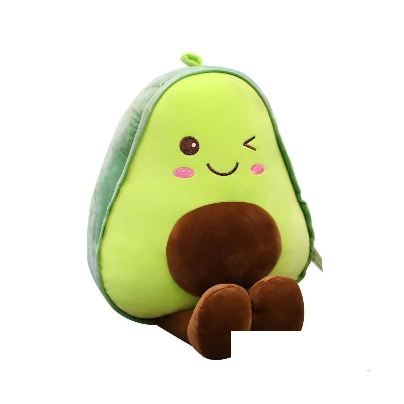 30cm avocado throw pillow plush toy creative cute fruit doll cushion for men`s and women`s birthday gifts