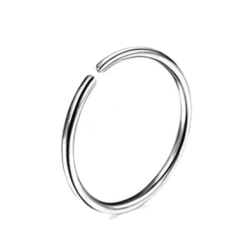 Nose Rings & Studs Fashion Stainless Steel Horseshoe Fake Ring C Clip Lip Piercing Stud Hoop For Women Men Barbell Drop Delivery Je J Othbh