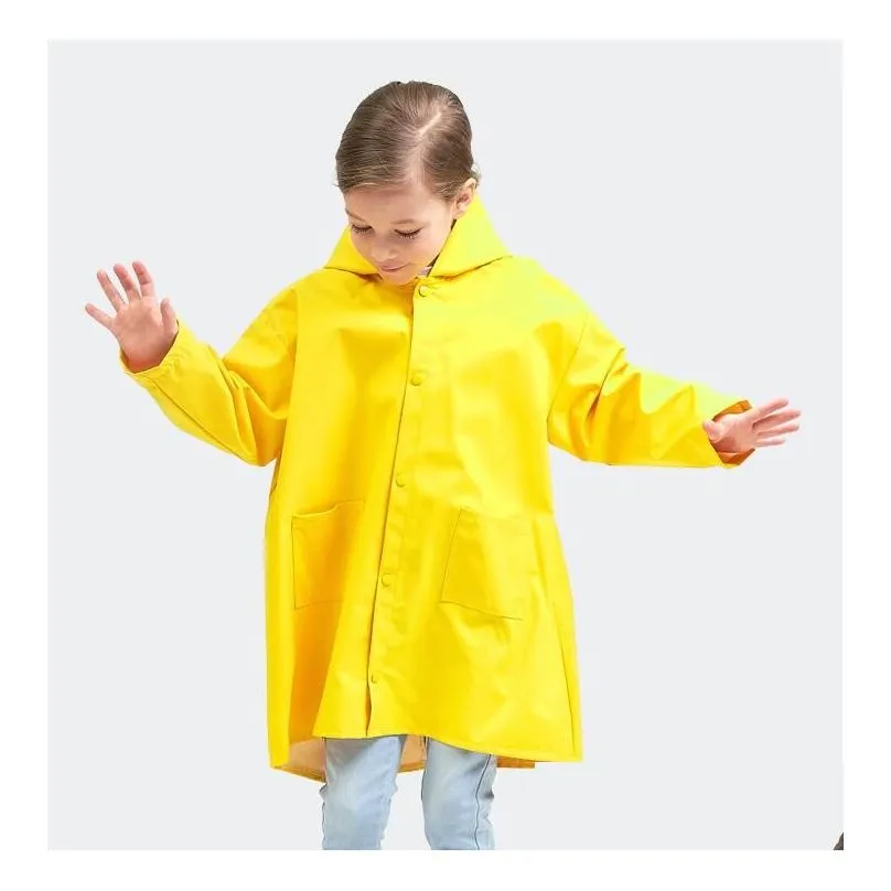 Kids Clothes Dinosaur Hooded RainCoat Girls Waterproof Rainwear Animal Cartoon Raincoat Rainsuit Outdoor Rain Cape Cloak Poncho