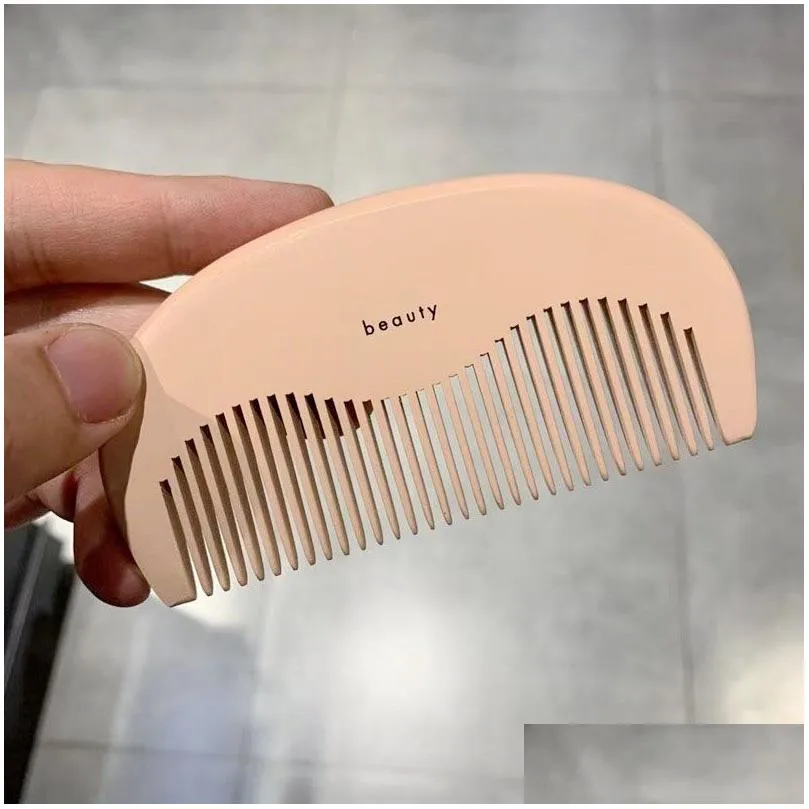 Fashion Brand Designer Wooden Comb Hair Brushes Pocket Love Lovely Pink Wood Combs Massage Brushes Care Styling Tool Tools