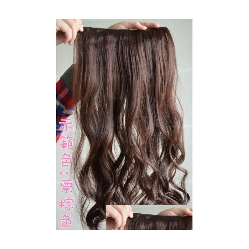 39quot32quot24quot18quot super long five clip in hair extensions synthetic hair curly thick 1 piece for full head high 7608340